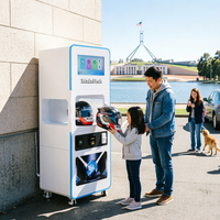 Distributeur automatique de désinfection de casques en libre-service pour les stations de livraison, les hubs de coursiers et la location de casques partagés
