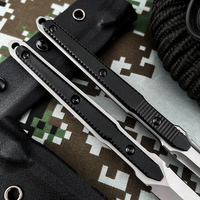 Couteau à lame fixe en acier haute dureté HN9, couteau droit fin EDC avec étui Kydex, outil tactique portable Ulticlip