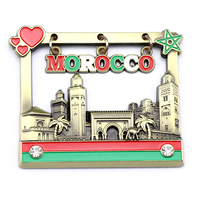 Fabrication de souvenirs touristiques marocains sur mesure, plaque en métal, porte-clés, aimant de réfrigérateur, décoration