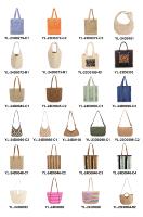 Luxe femmes été plage raphia épaule fourre-tout Crochet sac tissé chapeau de paille ensemble poignée supérieure pochette sacs à main
