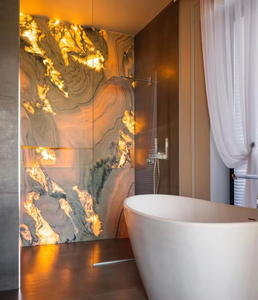 Dalles de marbre naturel de luxe, personnalisées, pour salon, revêtement mural intérieur, villa, fond de mur, sol - Product Image 2