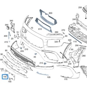 2478804100 Adatto per Mercedes-Benz <span class=keywords><strong>CLB</strong></span> W247 Supporto Targa Anteriore per Paraurti - Product Image 4