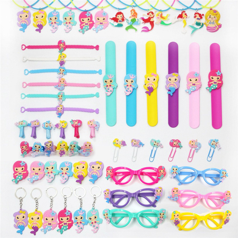 Mermaid Silicone Patting Ring Toy Set