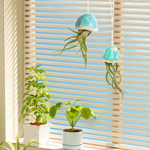 Novedad y creativa, decoración de cerámica para el hogar, piedra colgante, medusas, plantas de aire - Product Image 5