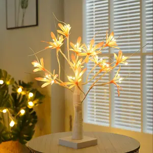 USB-Batterie künstliche DIY Geschenk Innen simulieren Zweig funkelnde Blume Tisch dekoration Licht Led Birke Baum Licht für Wohnkultur