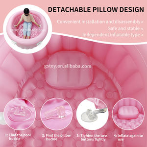 Lot de 2 Piscines de naissance gonflables OEM avec base à bulles et 4 poignées pour accouchement à domicile - Product Image 5