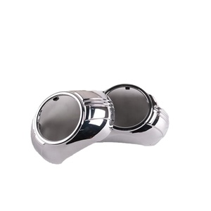 SANVI Latest LED Projector Lens Cover 3.0 Inches Auto Parts LED Headlight Chrome Cover Shrouds - Product Image 1