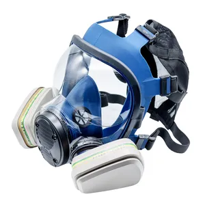 High Quality Full Face Chemical Gas Mask Canister LARGE VIEW For Industry Use Particulate Respirator