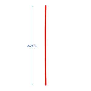 Pajitas agitadoras de un solo tubo sin envolver Boardwalk STRU525R10, 5 1/4 pulgadas, rojas, paquete de 1000 (caja de 10), material plástico - Product Image 2