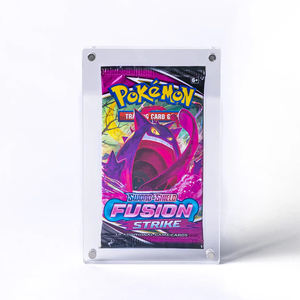 Affichage portatif moderne de cas acrylique pour le paquet <span class=keywords><strong>anglais</strong></span> de propulseur de <span class=keywords><strong>Pokemon</strong></span> 1 fente - Product Image 1