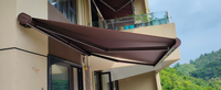 Vente directe usine – Auvent de terrasse électrique extérieur étanche en aluminium à bras articulés pour jardins et bâtiments