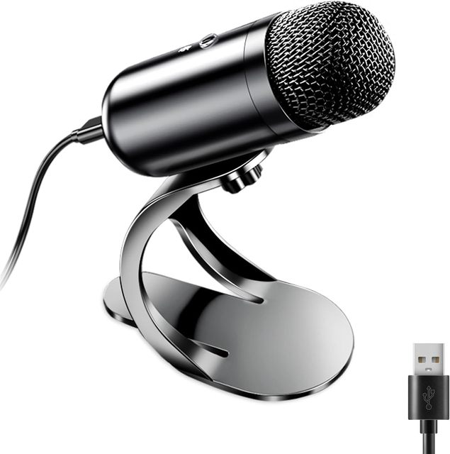 Portable Mini Desktop Microphone USB Professional Pickup Computer Microphone Noise Reduction