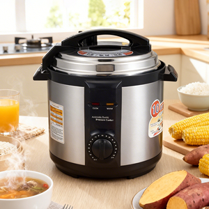 Olla a Presión Eléctrica Comercial o Doméstica de Alta Calidad, Acero Inoxidable, Multiusos, Capacidad de 5L, Ollas a Presión KC04029 - Product Image 1