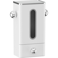 Boîte à mouchoirs murale moderne et simple en plastique sans perçage, multi-usage, avec rangement supérieur pour salle de bain et toilettes, pour ranger les mouchoirs en papier