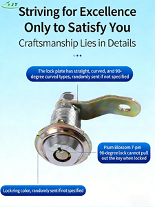 Serrature per giochi arcade 6086/6083/6029/6019 con chiave rotonda a fiore di prugna per macchine arcade, macchine a gru e cabinet per giochi di combattimento - Product Image 5