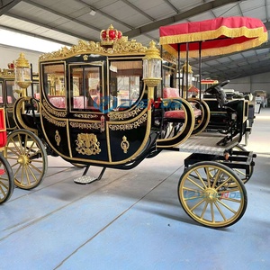 รถม้าไฟฟ้าหรูหรา Zhenda Royal รุ่น Q235B โครงเหล็ก สำหรับงานแต่งงาน สถานที่ท่องเที่ยว รองรับผู้โดยสาร 4-6 คน ยางตัน - Product Image 4