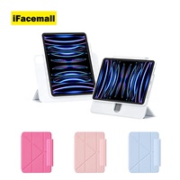 IFacemall ODM OEM Étui magnétique détachable rotatif en PC souple + TPU + cuir SJK-01 iPad Pro 10,9/11 pouces Air 5/6/2024/2020/2022 M3/M2