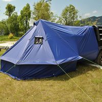 Tente yourte de luxe imperméable 4 saisons pour voiture avec cheminée, idéale pour le camping familial, le glamping et comme vestiaire extérieur