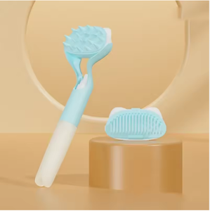 Cepillo de Silicona Suave para Baño de Mascotas con Boquilla 3 en 1, Cepillo Multifuncional de Silicona para Perros, Herramienta Portátil de Aseo para Mascotas - Product Image 3