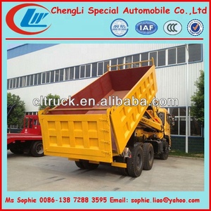 Dongfeng – <span class=keywords><strong>camion</strong></span> à <span class=keywords><strong>benne</strong></span> 6x4 avec <span class=keywords><strong>grue</strong></span>, <span class=keywords><strong>camion</strong></span> à <span class=keywords><strong>benne</strong></span> monté, <span class=keywords><strong>grue</strong></span> à flèche télescopique - Product Image 4