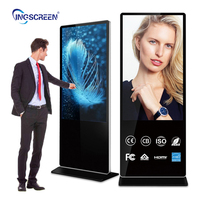 Écran tactile intérieur INGSCREEN de 32 pouces, kiosque sur pied, affichage d'informations, lecteur multimédia publicitaire, affichage numérique LCD