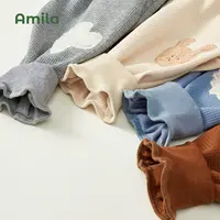 Amila תינוק בגדי ילדי מכנסיים גיד בשר מקבלים מותניים 2022 חדש סגנון אופנה מזדמן חום מכנסיים לילדים
