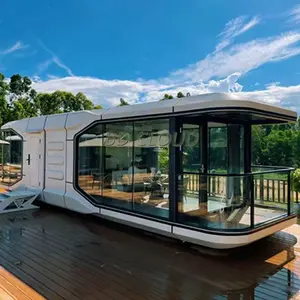 Modern Camping Pod Space Prefab Portable Mobile Capsule House Hotel With Bathroom Prefabricated Villa Home garden pod