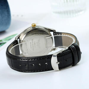 นาฬิกาคู่โบราณสุดหรูสำหรับผู้หญิงและผู้ชาย สายหนังแท้ ระบบควอตซ์ พร้อมพลังงานสำรอง หน้าปัดมินิมอล - Product Image 6