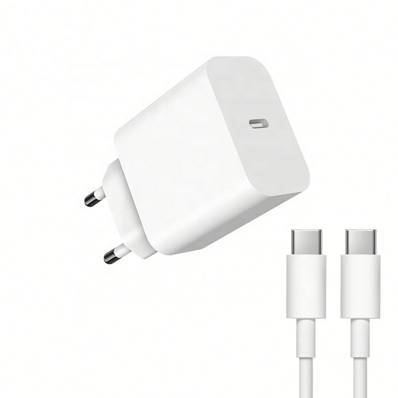 Зарядное устройство 3 типа c ЕС, кабель для быстрой зарядки Usb Type-c, блок Usbc, кирпичный настенный адаптер для сотового телефона 20 Вт 25 Вт для iphone 15 16