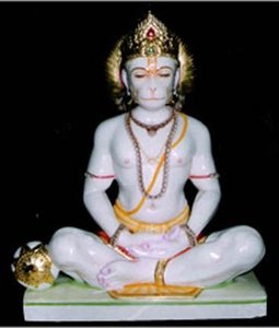 Belle Main Excellent Marbre Hanuman Statue - Product Image 5