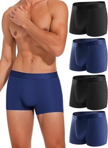 <span class=keywords><strong>Boxer</strong></span> en coton soyeux doux, anti-humidité, sans étiquette, avec ceinture élastique, pour occasions formelles, pour hommes (images de sous-vêtements féminins) - Product Image 5