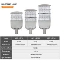 Lampadaire LED extérieur en aluminium haute luminosité, étanche IP65, 50 100 150 200 250 300 350 400 W