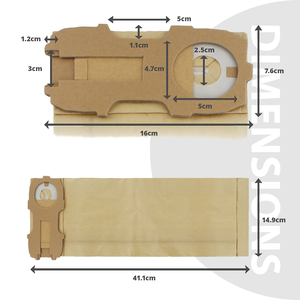 <span class=keywords><strong>Bolsas</strong></span> de Papel de Alta Calidad para Recolección de Polvo, a Prueba de Fugas, Repuesto para Aspiradoras Vorwerks Vk118 119 120 - Product Image 2