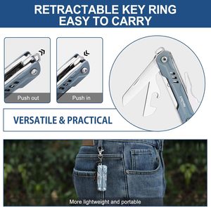 Porte-clés NexTool Sailor S11, pince multifonction compacte 11-en-1 avec couteau de poche, <span class=keywords><strong>ciseaux</strong></span>, tournevis, outils de bricolage légers pour le jardinage - Product Image 4