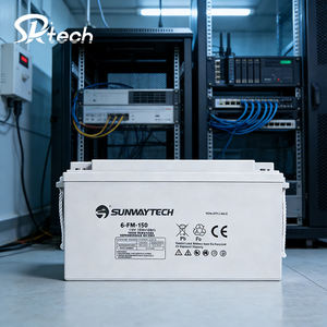 Ắc quy lưu trữ năng lượng mặt trời Gel 12V 200AH, ắc quy axit chì sạc lại được dành cho xe máy, ắc quy 12V - Product Image 1