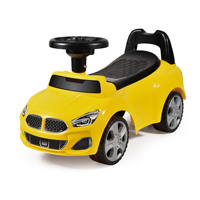 Voiture de sport à pédales pour enfants de 18 à 36 mois avec rangement sous le siège et direction musicale en plastique durable