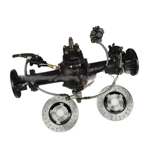 Motocicleta de cuatro <span class=keywords><strong>ruedas</strong></span> modificada casera, <span class=keywords><strong>Kart</strong></span>, ATV, diferencial, suspensión de transmisión del eje trasero, montaje de freno de disco de 55cm, acero nuevo - Product Image 1