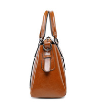 Echte Leder handtaschen für Frauen Schulter tasche Reiß verschluss Geldbörse Rindsleder Echtes Leder Top-Griff Damen Umhängetaschen