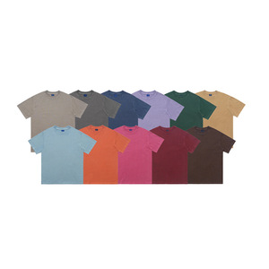 เสื้อยืดคอกลมแขนสั้นผู้ชาย ผ้าฝ้าย 100% ระบายอากาศได้ดี ทรงปกติ สีพื้น สวมใส่สบายๆ - Product Image 4