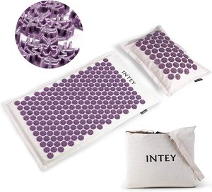 Tapis d'acupression en coton confortable et sain pour la circulation sanguine, le yoga, la relaxation, le renforcement corporel et le massage - Amour & Paix - Product Image 3
