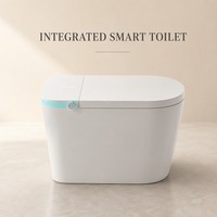 WC intelligent en céramique avec siège chauffant, double chasse d'eau, télécommande, capteur, durabilité