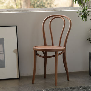 Vendita calda Nordic in legno massello <span class=keywords><strong>retro</strong></span> legno curvato sedia in rattan <span class=keywords><strong>cafe</strong></span> restaurant casa sedia da scrivania sedia - Product Image 5