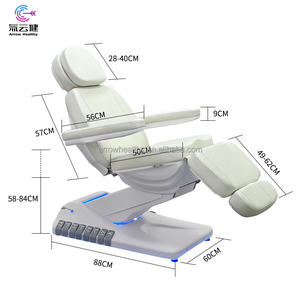 Champú elevador eléctrico para <span class=keywords><strong>casa</strong></span> de belleza blanca, silla de <span class=keywords><strong>masaje</strong></span> tailandés, cama de champú para spa - Product Image 4