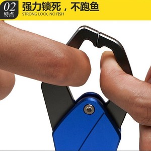 Pince à poisson en alliage d'aluminium K9, contrôleur de poisson rouge, bleu, argent, durable, pour la pêche en mer et sur les rochers - Product Image 2