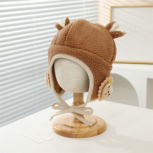 Gorro de Invierno con Orejas de León, Diseño de Dibujos Animados, Cálido, de Felpa Gruesa, Protege las Orejas, Venta al Por Mayor - Product Image 2