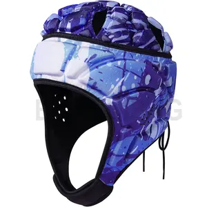 Helm perlindungan kepala rugbi empuk lembut untuk helm 7on7 kualitas tinggi helm tahan lama