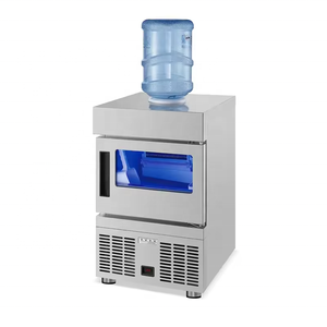 Nhà sản xuất khối lập phương thương mại với 180kg/24h sản lượng lớn Nhà máy sản xuất đá Nugget trực tiếp 100kg Dung lượng lưu trữ đá - Product Image 3