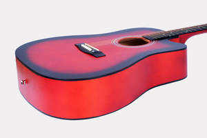 Guitarra acústica al por mayor venta directa de fábrica precio barato 41 pulgadas guitarra acústica tilo buena calidad - Product Image 2