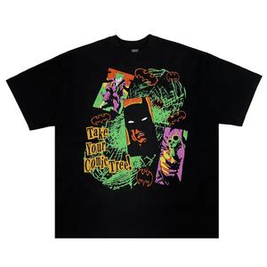 Camiseta gráfica digital de talla grande lisa de manga corta en blanco con estampado personalizado para niños y hombres - Product Image 5