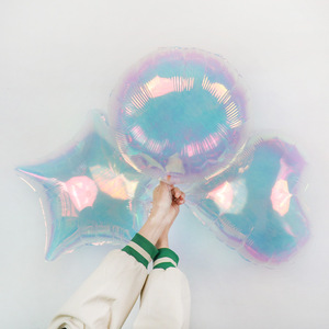 ลูกโป่งอลูมิเนียมใสสไตล์ข้ามพรมแดน19นิ้วหอยลายผีเสื้อหาง<span class=keywords><strong>ปลา</strong></span>ออกแบบสีสันสดใสสำหรับงานเลี้ยงวันเกิด - Product Image 2